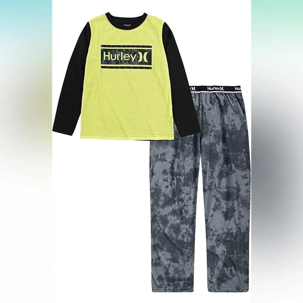 NWT Boys 2 Piece Hurley Pajama Set Size 4 - Picture 6 of 6
